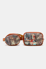 a pair of sunglasses with a picture of a woman