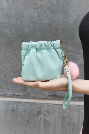 Nicole Lee Faux Leather Drawstring Pouch - MXSTUDIO.COM