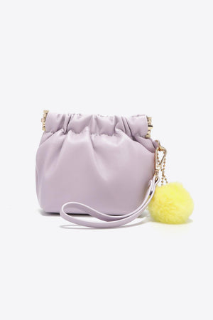 Nicole Lee Faux Leather Drawstring Pouch - MXSTUDIO.COM