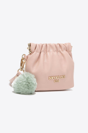 Nicole Lee Faux Leather Drawstring Pouch - MXSTUDIO.COM