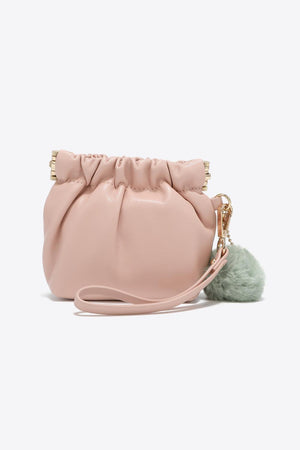 Nicole Lee Faux Leather Drawstring Pouch - MXSTUDIO.COM