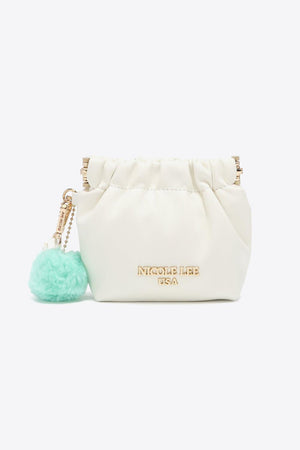 Nicole Lee Faux Leather Drawstring Pouch - MXSTUDIO.COM