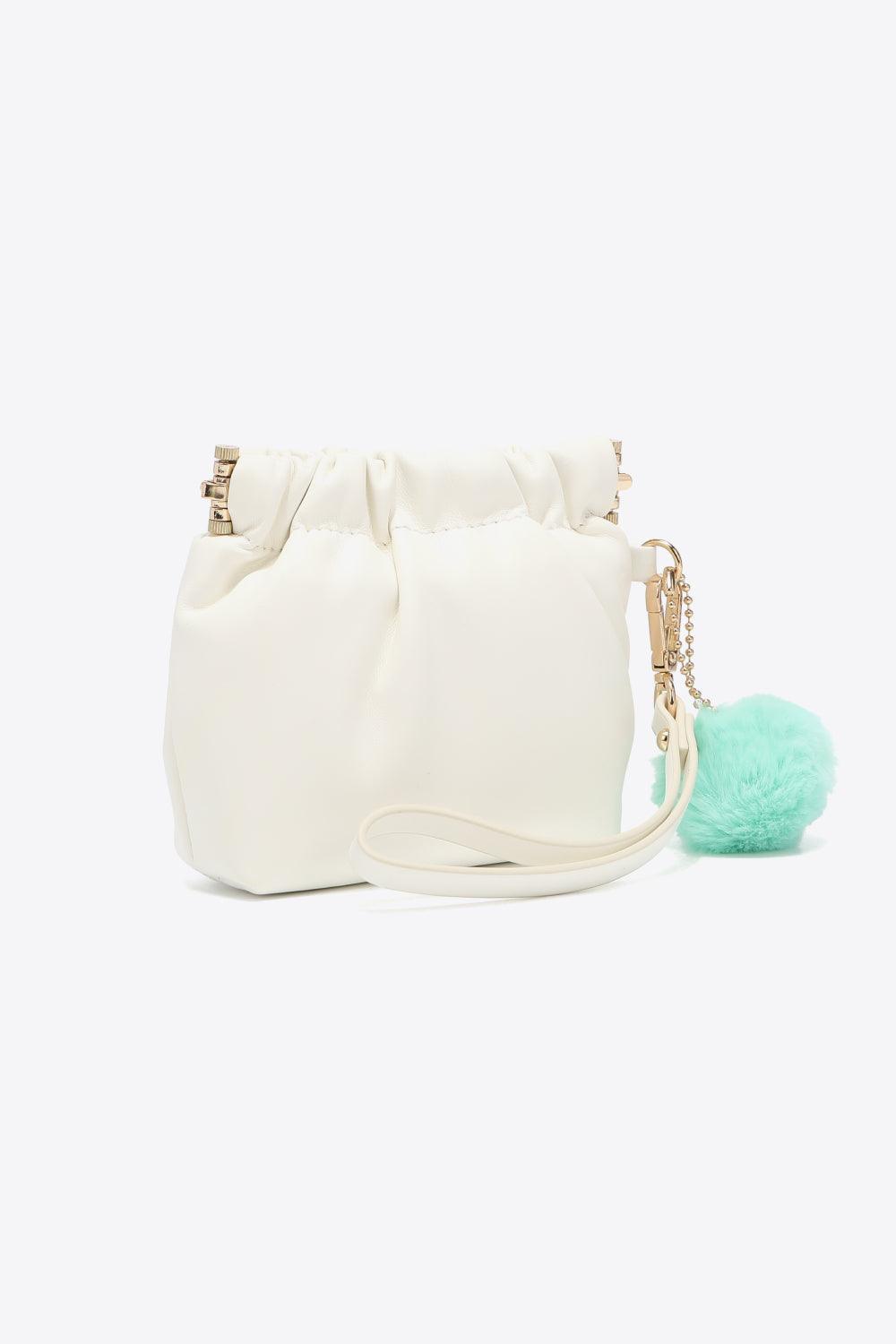 Nicole Lee Faux Leather Drawstring Pouch - MXSTUDIO.COM