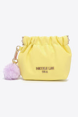 Nicole Lee Faux Leather Drawstring Pouch - MXSTUDIO.COM