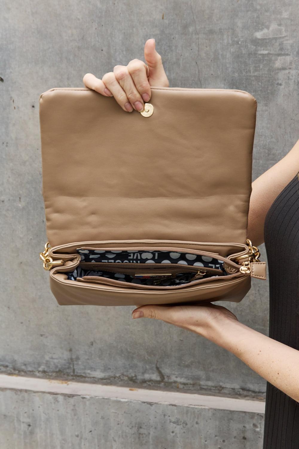 Nicole Lee Floral Embellished Double Strap Handbag - MXSTUDIO.COM