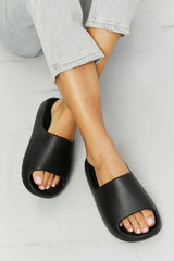 Nook Joi Open Toe Zone Women Black Slides - MXSTUDIO.COM