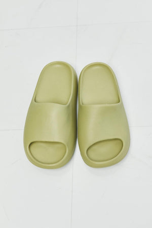 Nook Joi Safe Haven Open Toe Womens Green Slides - MXSTUDIO.COM