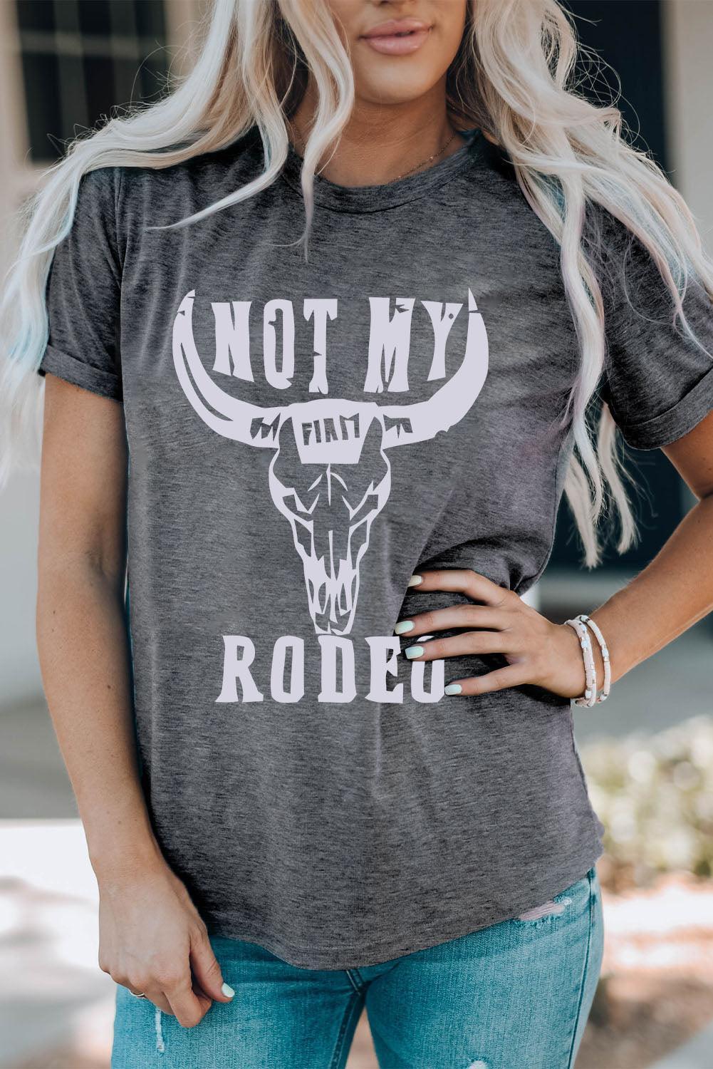 Not My Rodeo Short Sleeve Graphic Tee - MXSTUDIO.COM