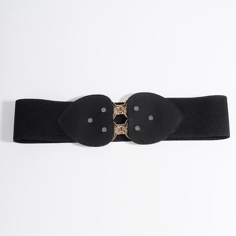 a black belt with metal buckles on a white background
