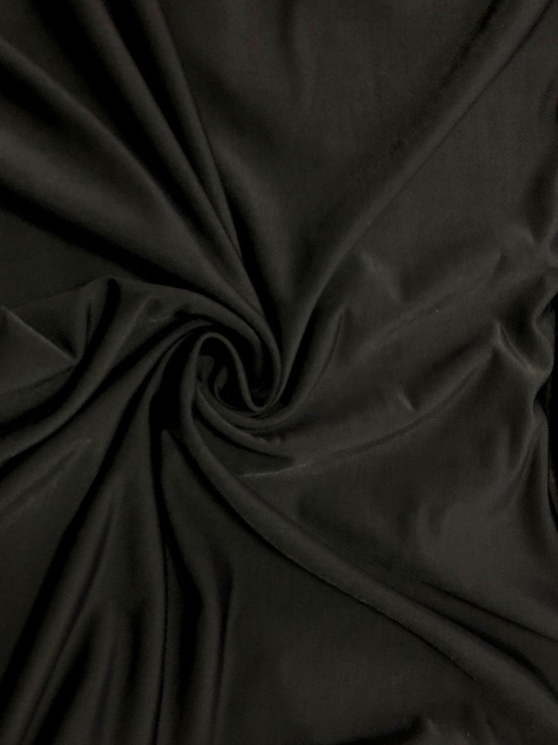 a close up of a black fabric