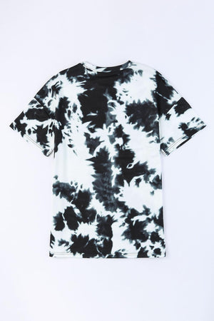 Off The Grid Short Sleeve Tie Dye Tunic - MXSTUDIO.COM