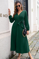 Off for a Blind Date Pleated Maxi Dress - MXSTUDIO.COM