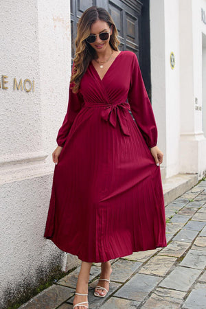 Off for a Blind Date Pleated Maxi Dress - MXSTUDIO.COM