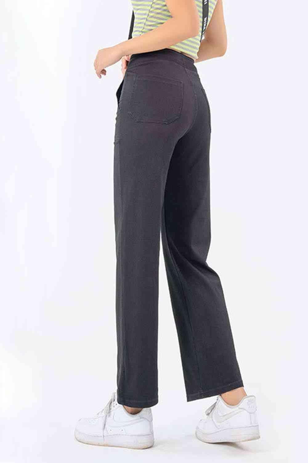 On The Go Spandex Mid Rise Straight Leg Jeans - MXSTUDIO.COM