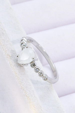 Optimal Fit Teardrop Natural Moonstone Ring - MXSTUDIO.COM