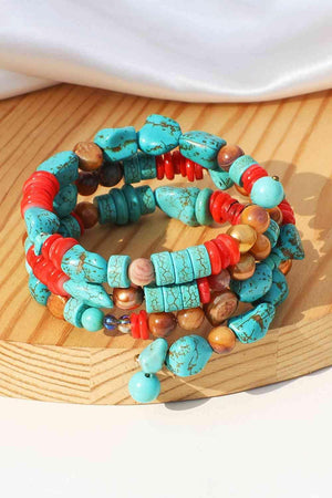 Optimistic Mix Stone Multicolor Layered Bracelet-MXSTUDIO.COM