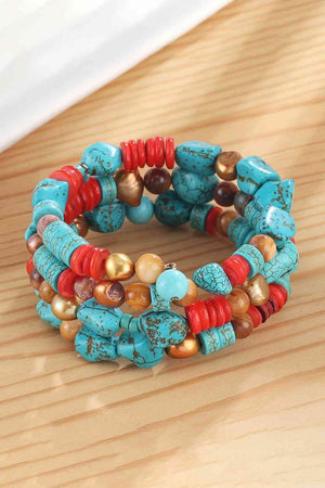 Optimistic Mix Stone Multicolor Layered Bracelet-MXSTUDIO.COM