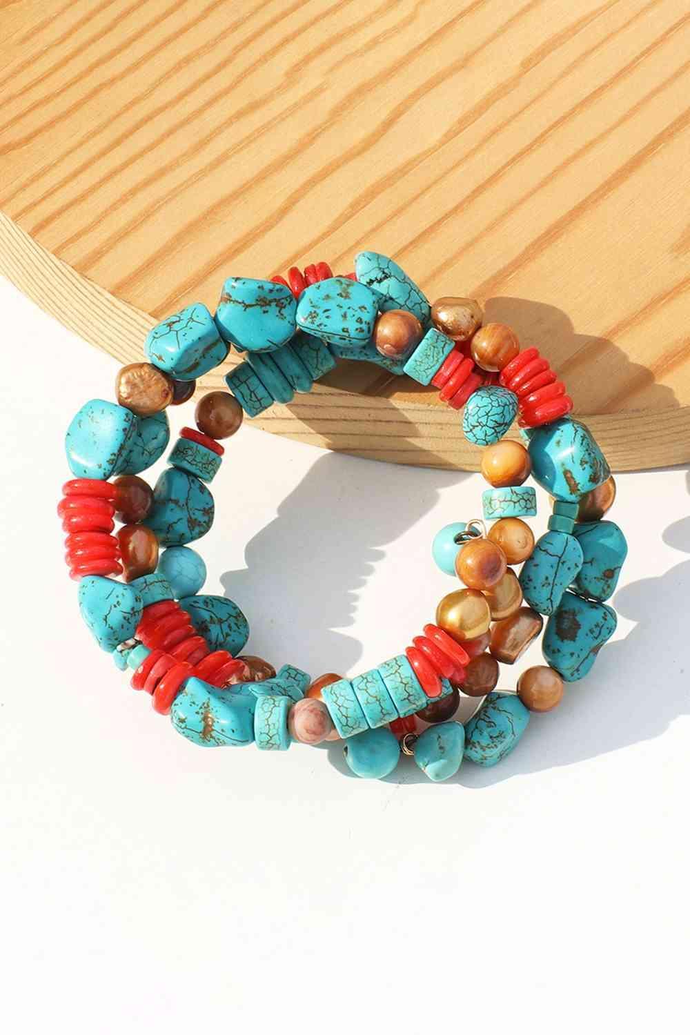 Optimistic Mix Stone Multicolor Layered Bracelet-MXSTUDIO.COM