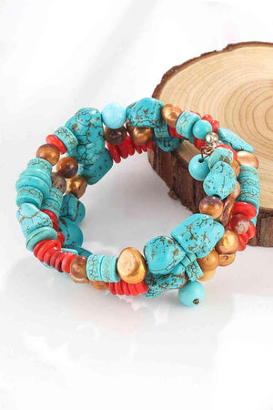 Optimistic Mix Stone Multicolor Layered Bracelet-MXSTUDIO.COM