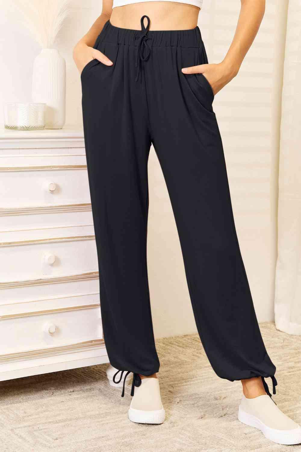 Orderly Women's Plus Size Drawstring Pants - MXSTUDIO.COM