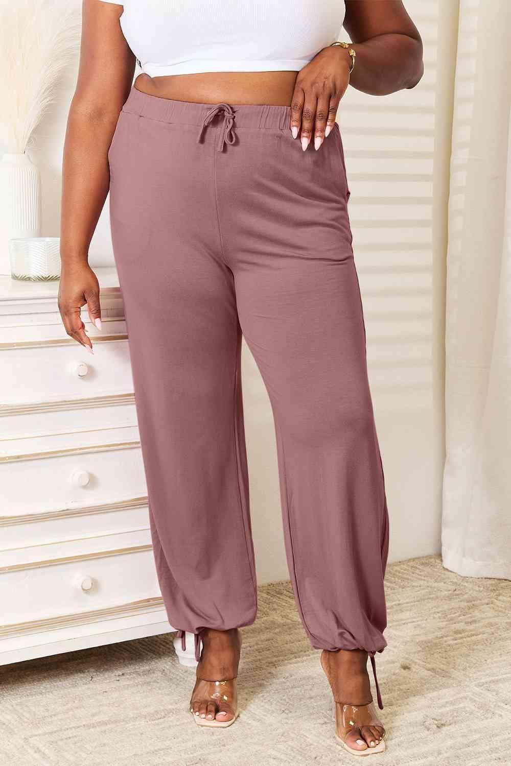 Orderly Women's Plus Size Drawstring Pants - MXSTUDIO.COM