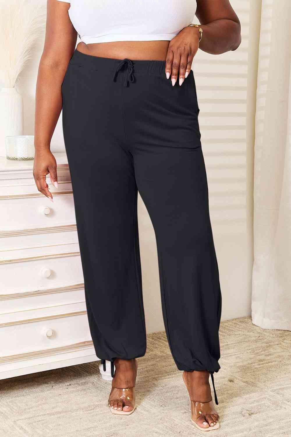 Orderly Women's Plus Size Drawstring Pants - MXSTUDIO.COM