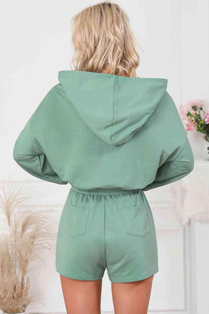 Outdoor Cutie Long Sleeve Hooded Romper - MXSTUDIO.COM