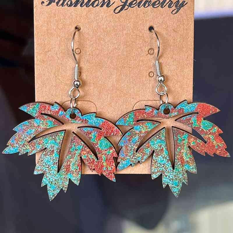 Outstanding Merit Wooden Dangle Earrings-MXSTUDIO.COM