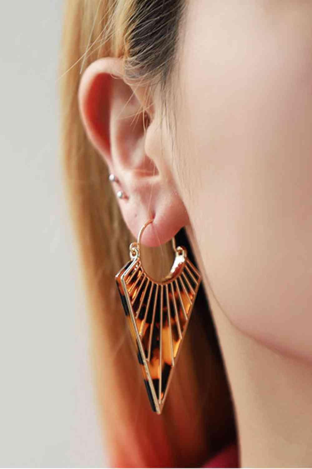 Own The Day Alloy Geometric Earrings-MXSTUDIO.COM