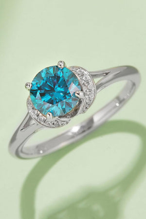 Particularly Treasured Sterling Silver 1 Carat Moissanite Ring - MXSTUDIO.COM