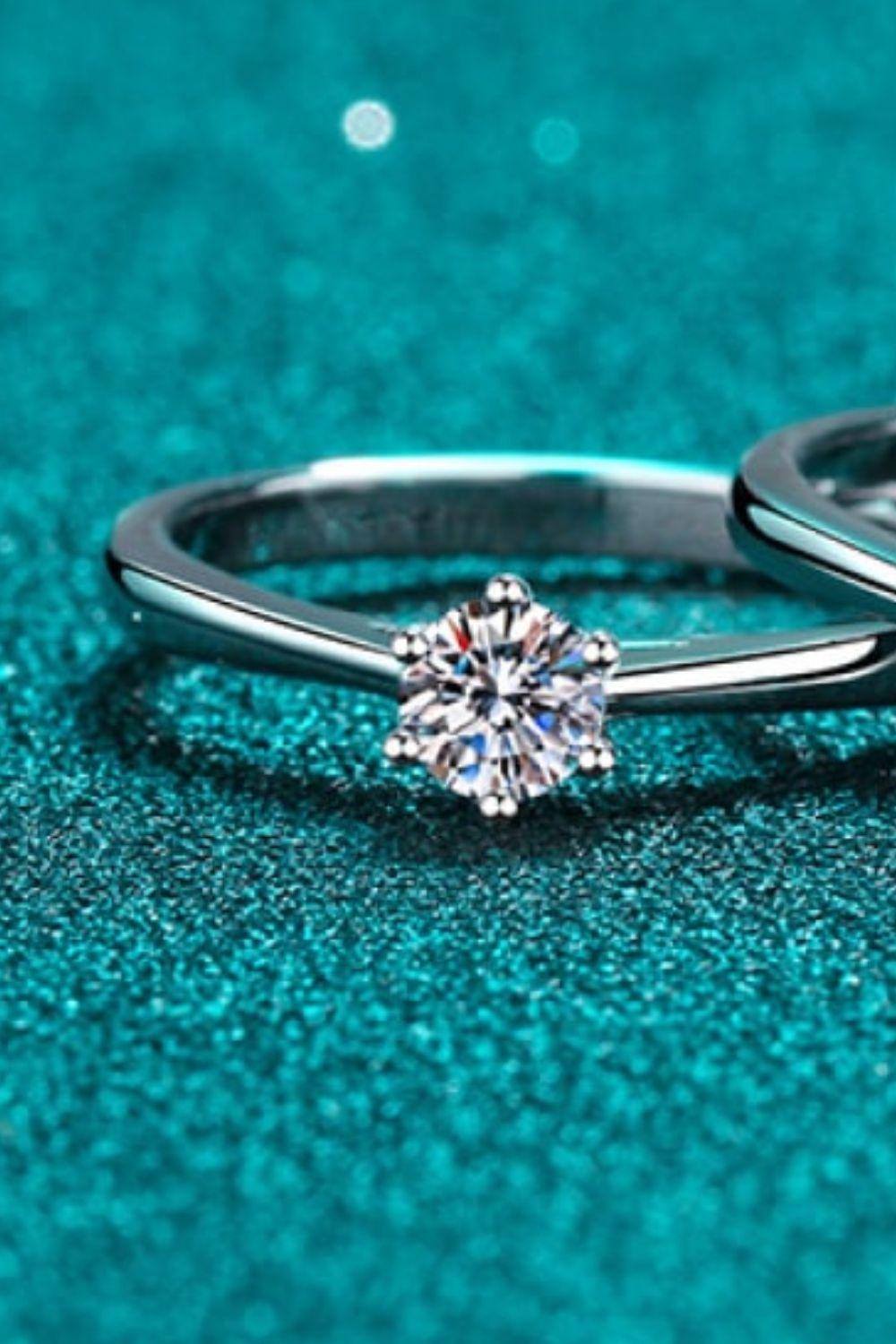 Passionate Love Sterling Silver Moissanite Ring - MXSTUDIO.COM