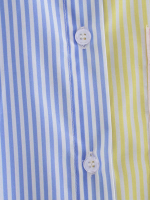 a close up of a dress shirt with a tie