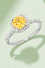 Peak Glow Halo 1 Carat Moissanite Ring - MXSTUDIO.COM