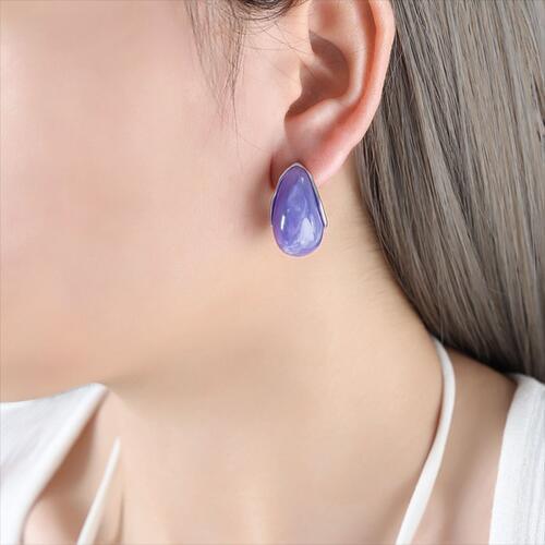 Peak Style Resin Teardrop Earrings-MXSTUDIO.COM