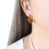 Peak Style Resin Teardrop Earrings-MXSTUDIO.COM