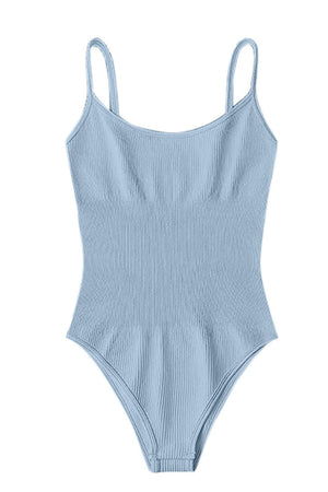 a women's one piece swimsuit with straps