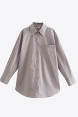 Plain Yet Sophisticated Button Down Collared Shirt - MXSTUDIO.COM