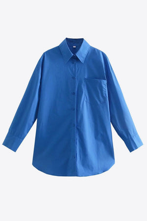 Plain Yet Sophisticated Button Down Collared Shirt - MXSTUDIO.COM