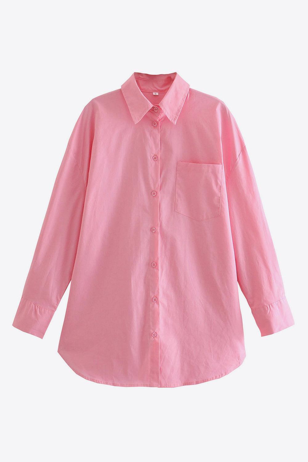 Plain Yet Sophisticated Button Down Collared Shirt - MXSTUDIO.COM