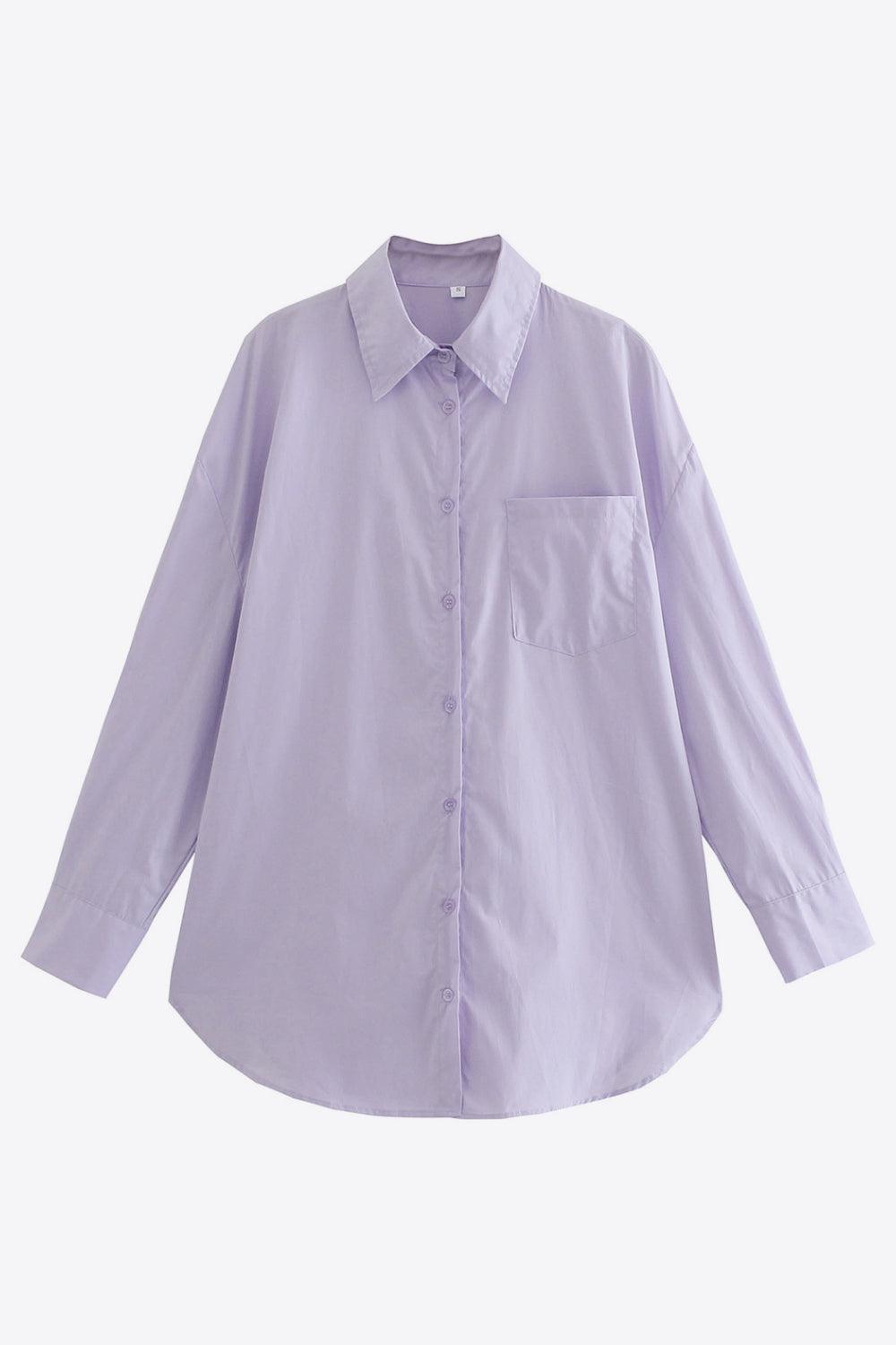 Plain Yet Sophisticated Button Down Collared Shirt - MXSTUDIO.COM