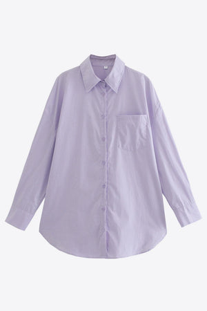 Plain Yet Sophisticated Button Down Collared Shirt - MXSTUDIO.COM