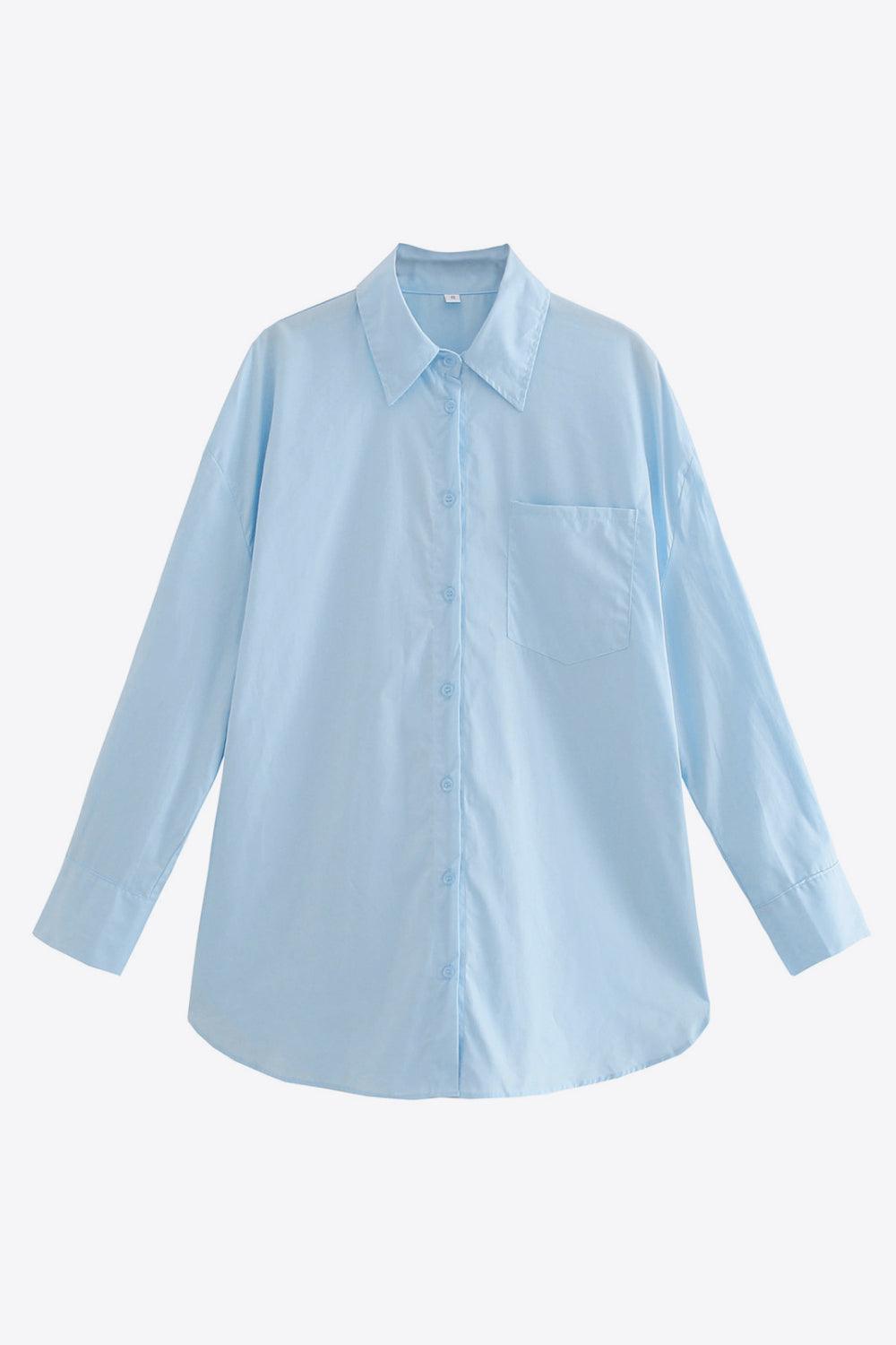 Plain Yet Sophisticated Button Down Collared Shirt - MXSTUDIO.COM