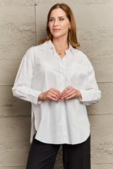 Plain Yet Sophisticated Button Down Collared Shirt - MXSTUDIO.COM