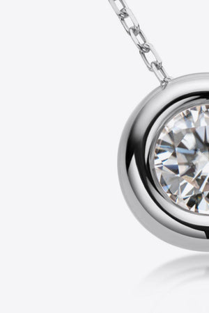 Plausible 1 Carat Moissanite Necklace Womens - MXSTUDIO.COM