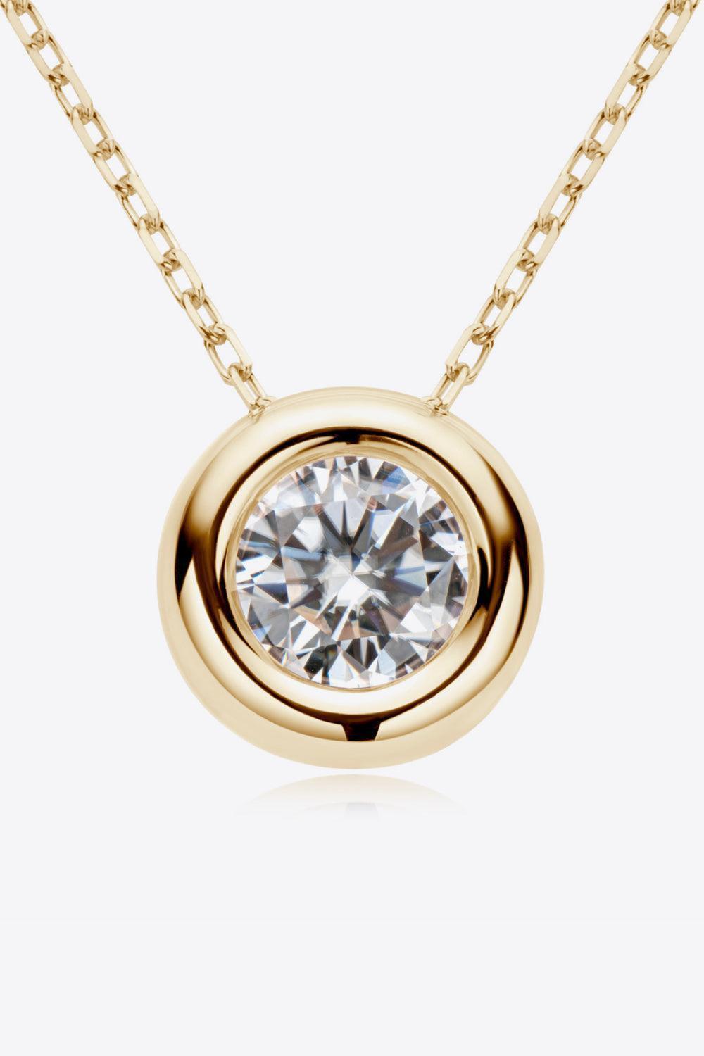 Plausible 1 Carat Moissanite Necklace Womens - MXSTUDIO.COM