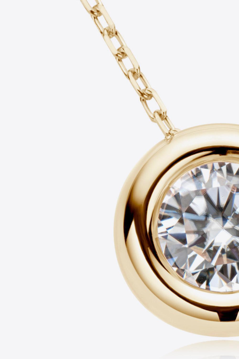 Plausible 1 Carat Moissanite Necklace Womens - MXSTUDIO.COM