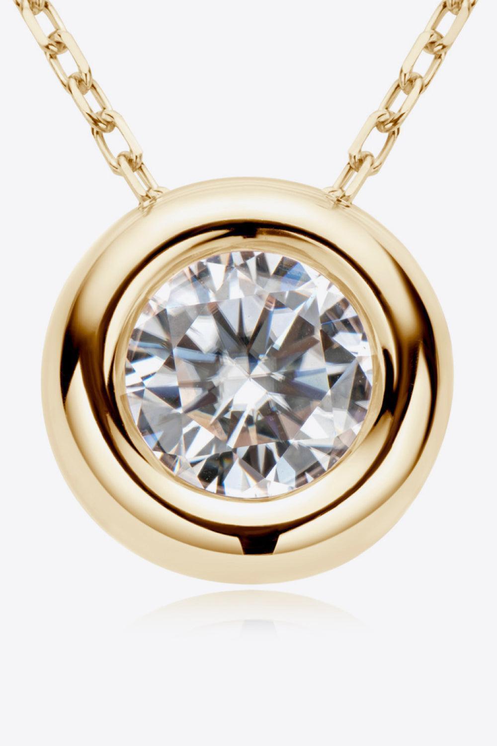 Plausible 1 Carat Moissanite Necklace Womens - MXSTUDIO.COM