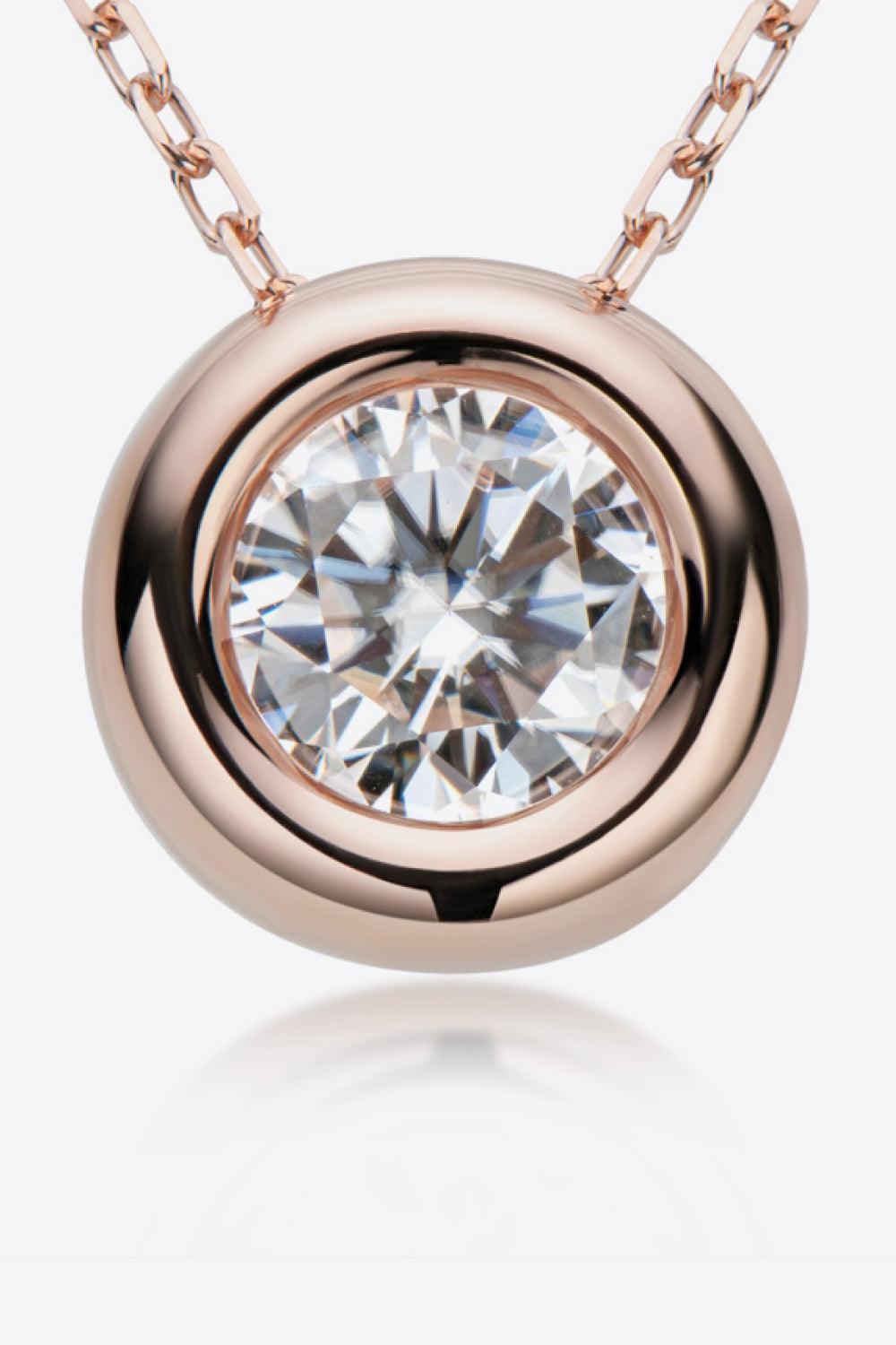 Plausible 1 Carat Moissanite Necklace Womens - MXSTUDIO.COM