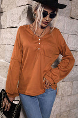 Play It Cool Brown Raglan Sleeve Hoodie - MXSTUDIO.COM