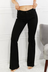 Playful Midrise Black Bootcut Jeans - MXSTUDIO.COM